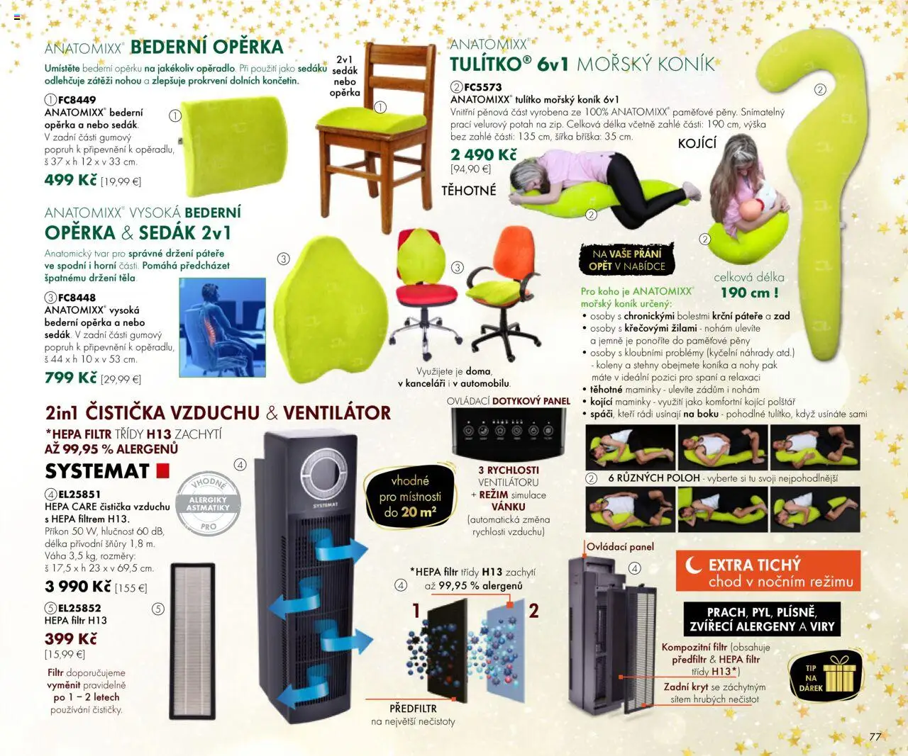 Nové Dedra akcie – leták je platný od 19.09.2025 | Strana: 77 | Produkty: Čistička vzduchu, Ventilátor