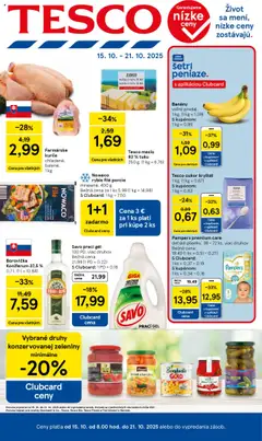 Tesco leták platný od 15.10.2025