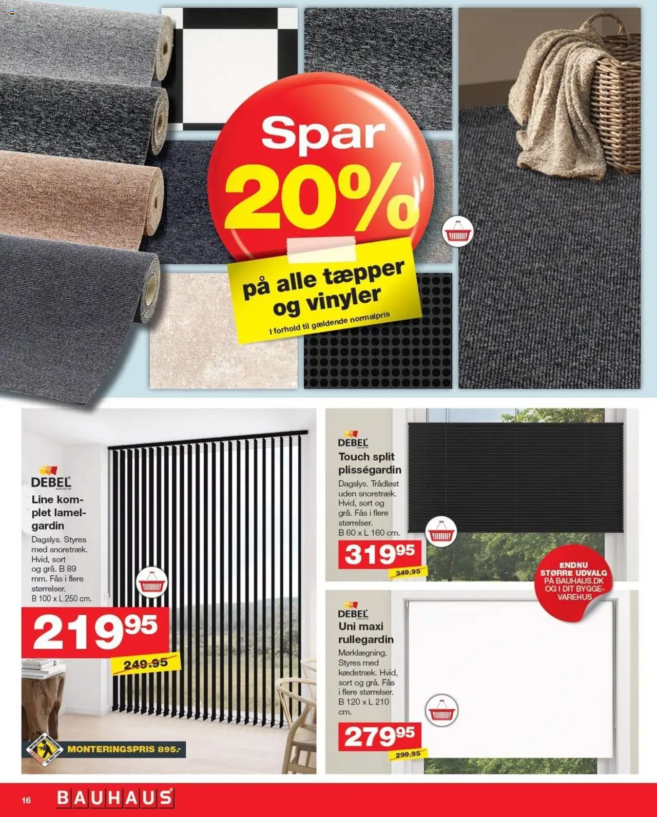 Bauhaus Tilbudsavis gyldig fra 04.07.2025 | Side: 16 | Produkter: Plisségardin