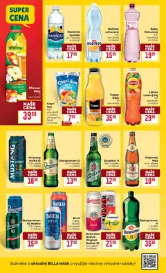 Náhled letáku Billa Velký leták od 15.04.2026 | Strana: 24 | Produkty: Hanácká kyselka, Staropramen, Pivo, Budvar 33