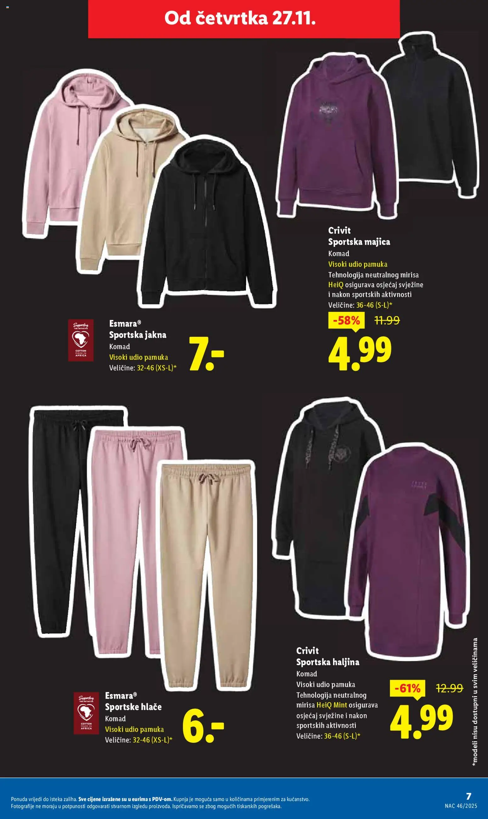 Lidl katalog | vrijedi od 27.11.2025 | Stranica: 7 | Proizvodi: Majica, Jakna, Hlače, Haljina