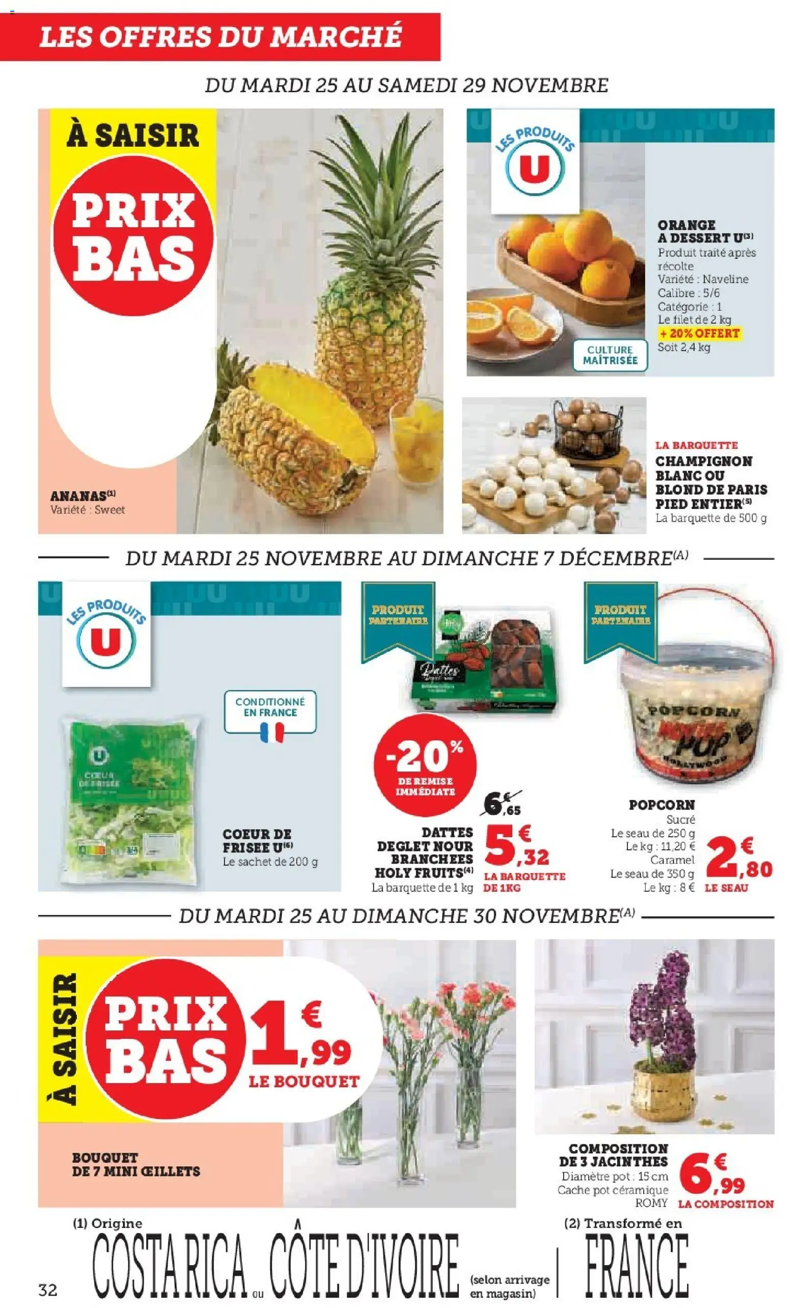 {H1} | Page: 32 | Produits: Dattes, Sucre, Popcorn, Orange