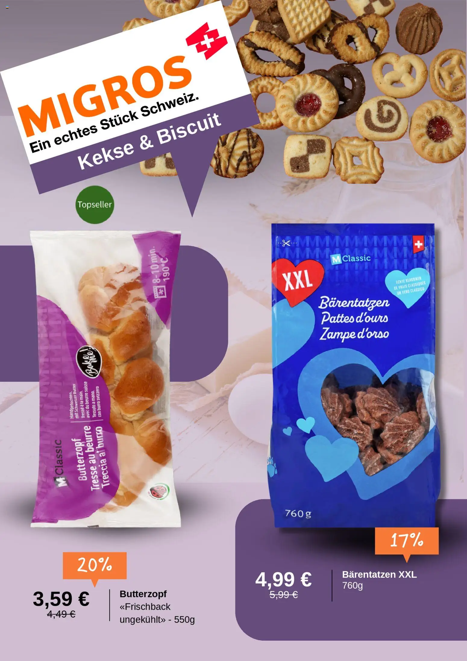 Migros Prospekt 	 – gültig ab 03.03.2026 | Seite: 4 | Produkte: Butter, Kekse