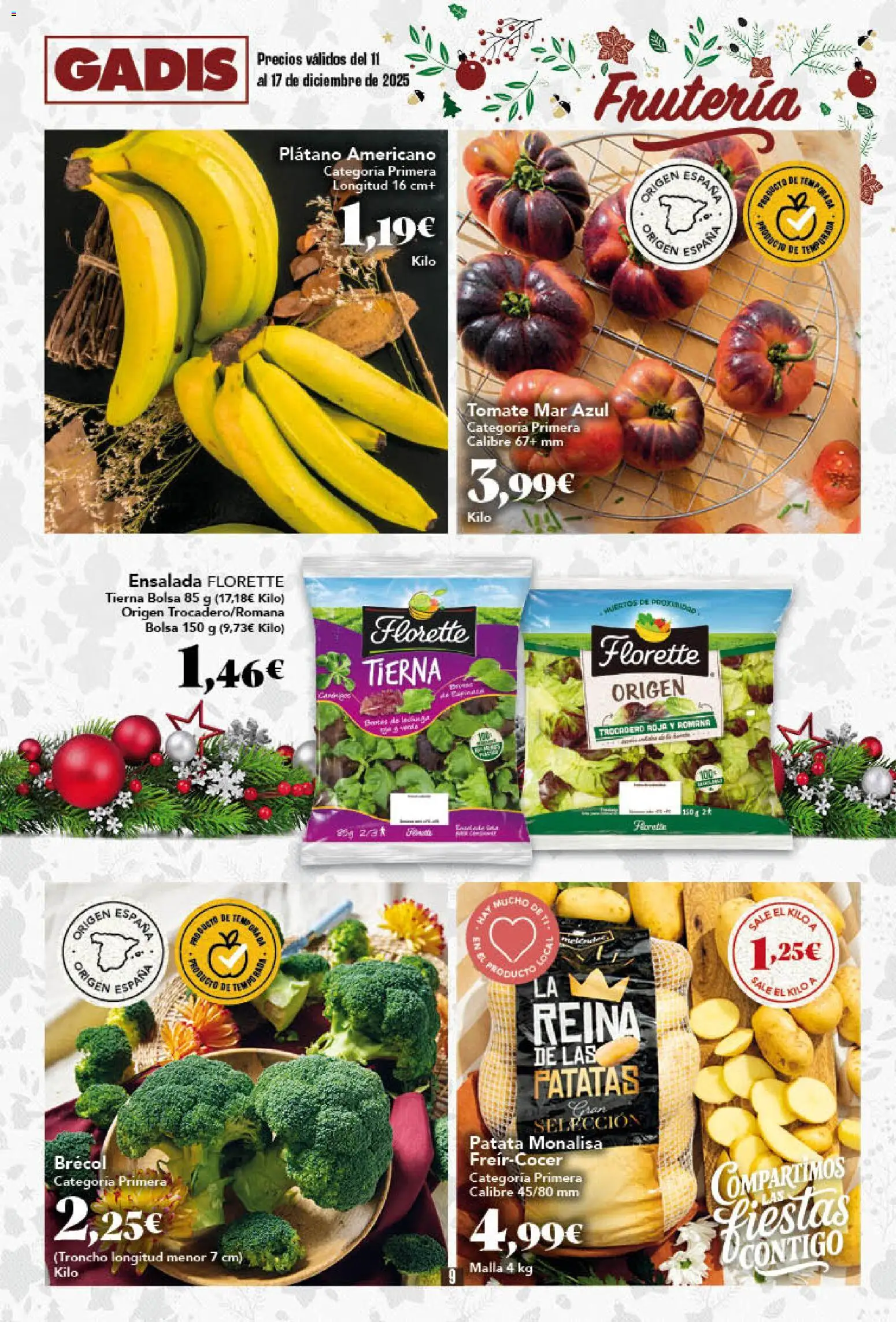 Gadis - folleto │ válido desde el 11.12.2025 | Página: 9 | Productos: Ensalada, Bolsa