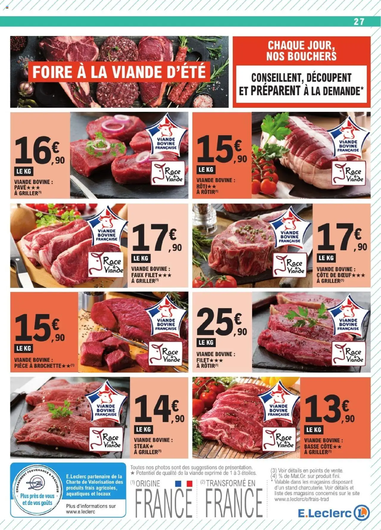  | Page: 27 | Produits: Côte de bœuf, Viande, Viande bovine