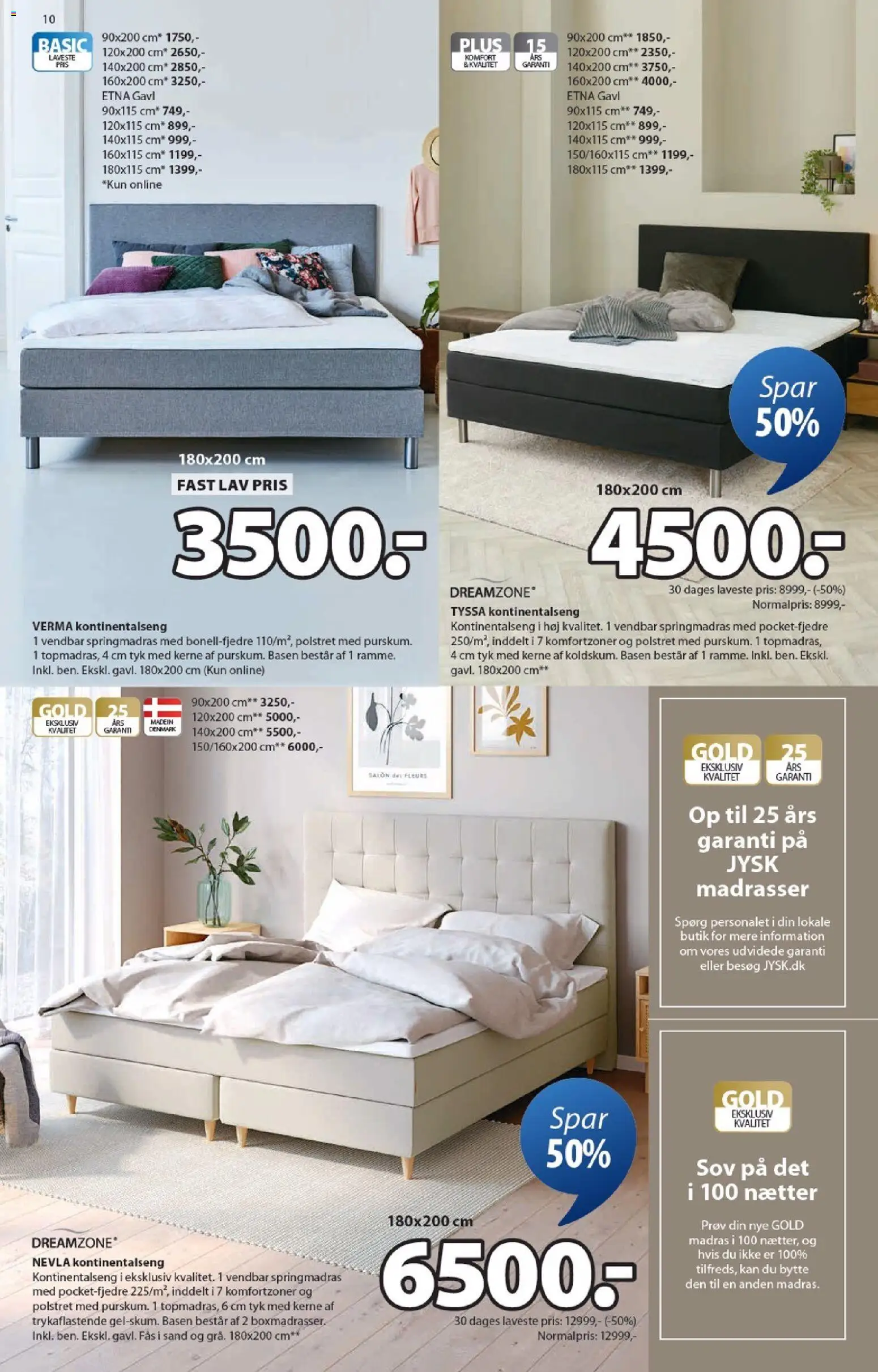 JYSK tilbudsavis – gyldig fra 27.02.2026 | Side: 10 | Produkter: Madras