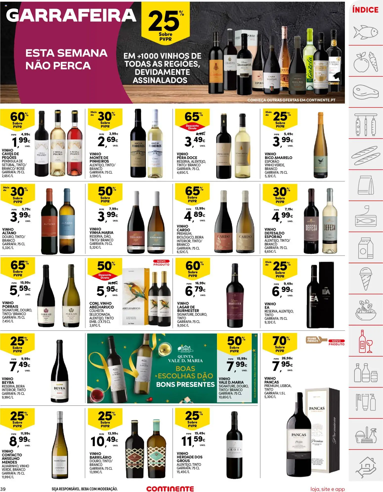 Continente folheto │ válido de 02.12.2025 | Página: 39 | Produtos: Pera doce vinho, Vinho