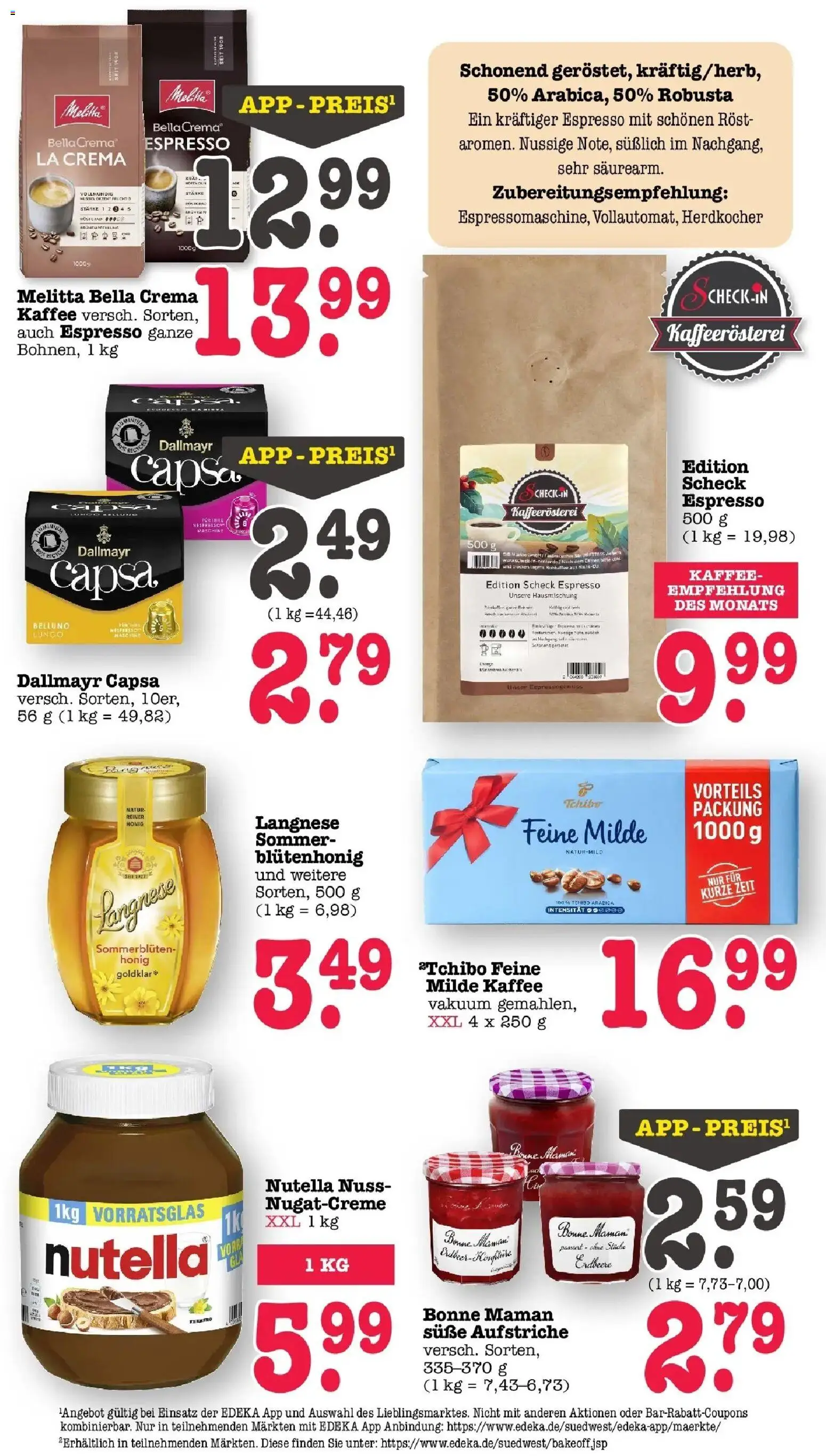 Edeka prospekt Offenbach	 – gültig ab 09.03.2026 | Seite: 35 | Produkte: Langnese, Melitta kaffee, Dallmayr, Dallmayr capsa