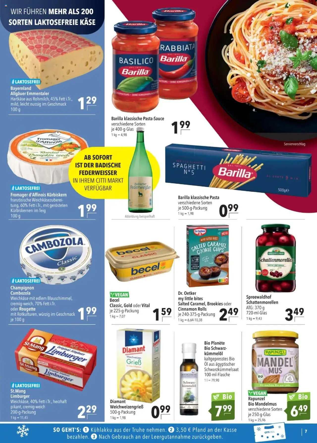 CITTI tilbudsavis – gyldig fra 16.09.2025 | Side: 7 | Produkter: Champignon, Spaghetti, Pasta, Pastasauce