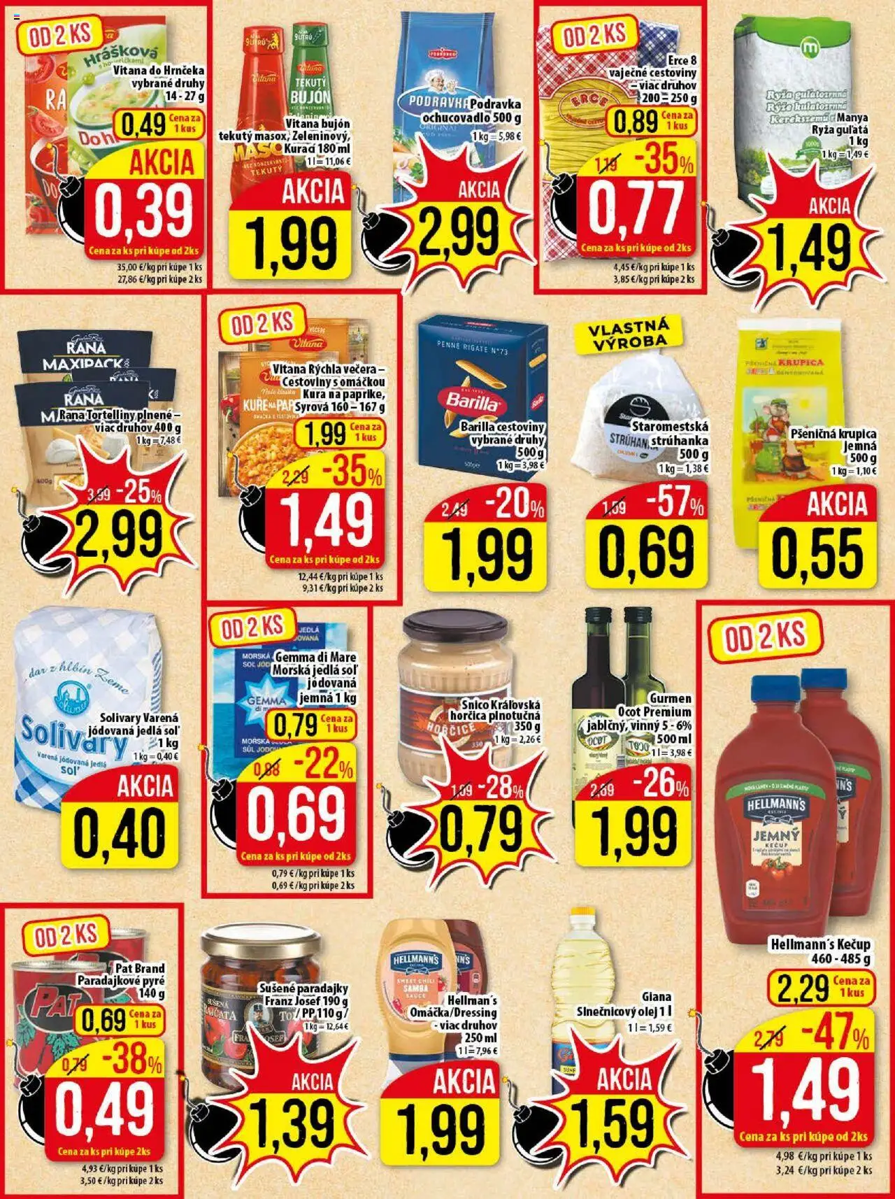 Klas leták │ platný od 04.08.2025 | Strana: 14 | Produkty: Olej, Penne, Cestoviny, Ocot