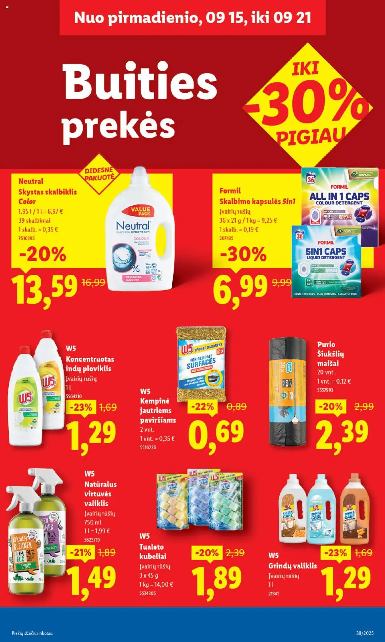 LIDL akcijos nuo 15.09.2025 | Puslapis: 37 | Prekių: Ploviklis