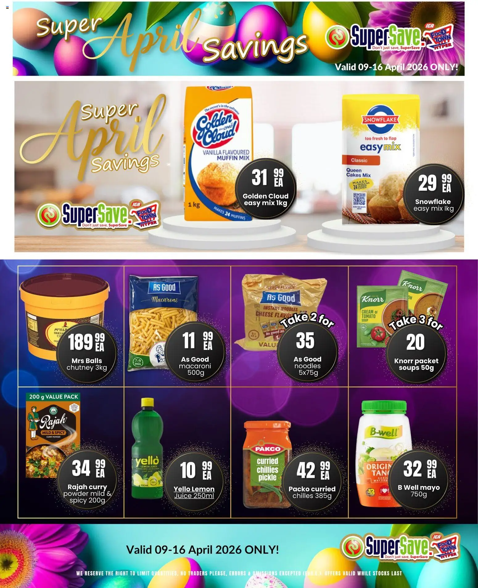New Super Save catalogue – valid from 09.04.2026 | Page: 27 | Products: Chutney, Cheese, Curry powder, Lemon