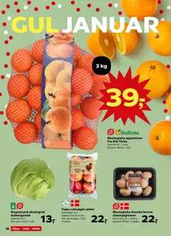 Super Brugsen - Tilbudsavis gyldig fra 16.01.2026 | Side: 16 | Produkter: Champignon, Æbler, Appelsiner, Icebergsalat