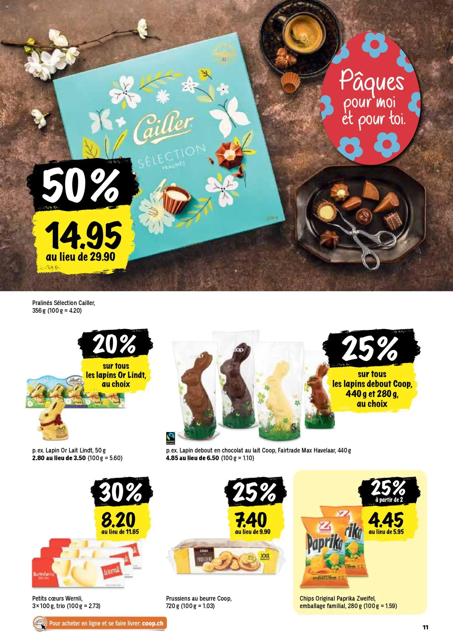Coop aktionen FR – gültig ab 05.03.2026 | Seite: 11 | Produkte: Chips