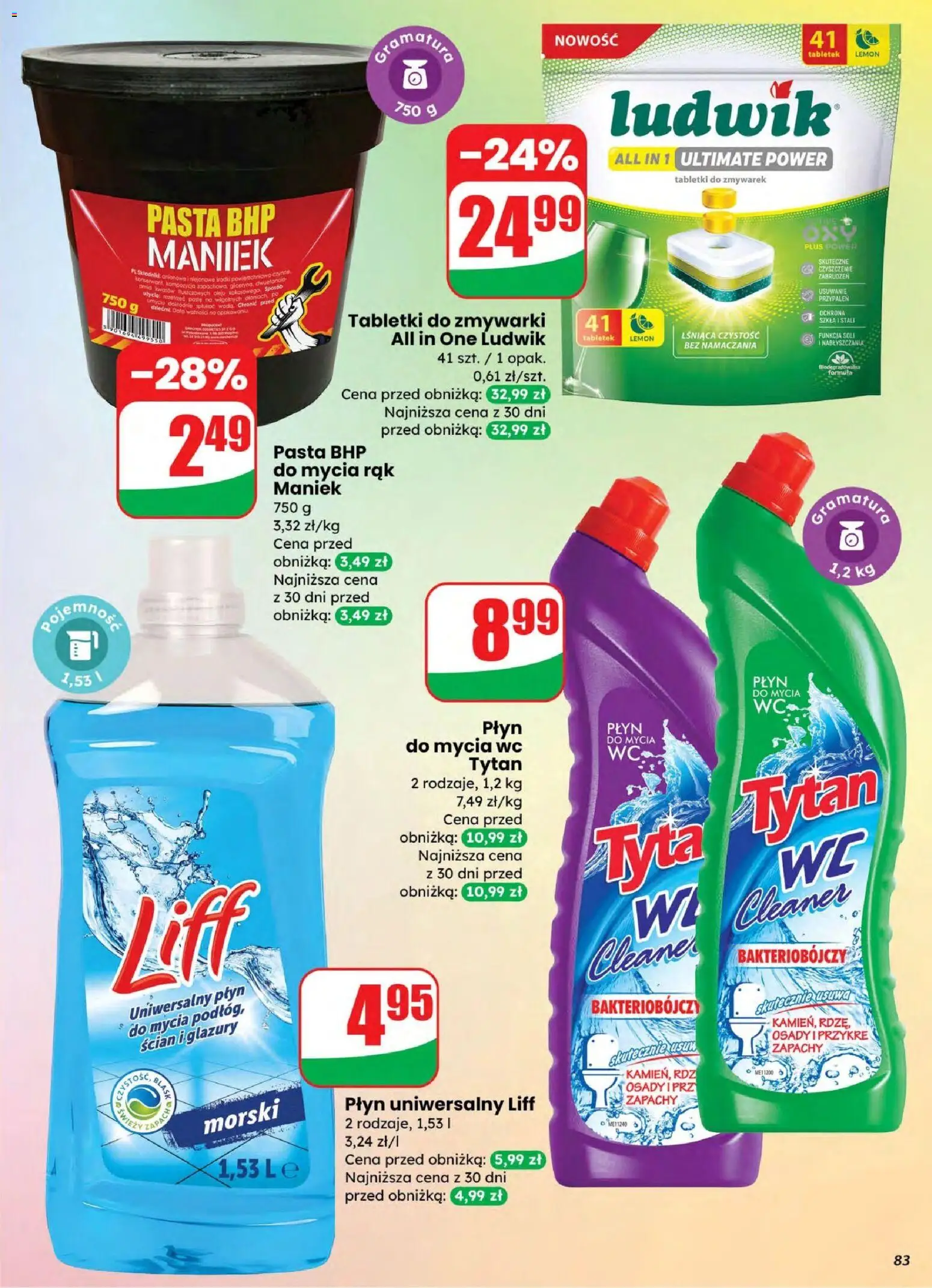 Dino gazetka od 04.03.2026 | Strona: 81 | Produkty: Cleaner, Tabletki do zmywarki