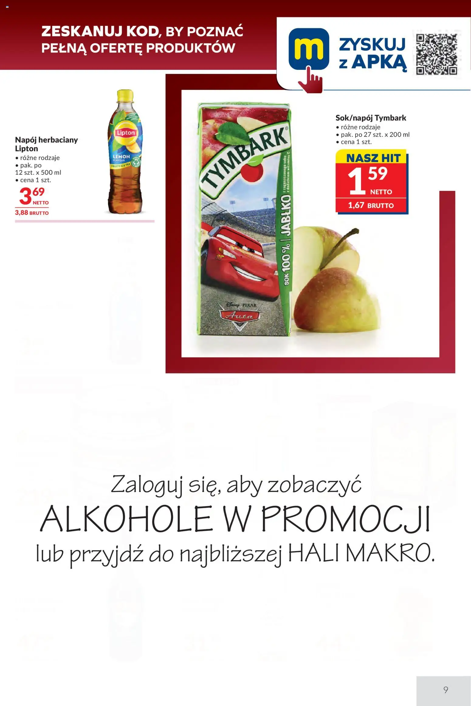 Makro Gazetka - Oferta dla gastronomii od 07.01.2026 | Strona: 9 | Produkty: Ice Tea, Sok