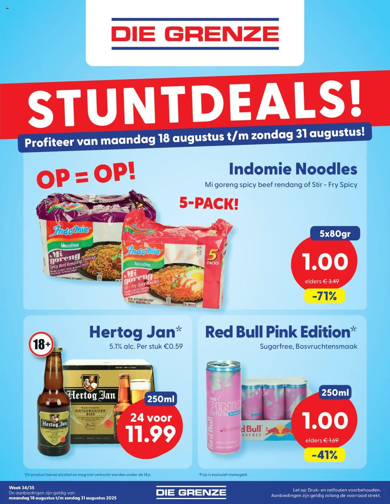  | Pagina: 1 | Producten: Bier, Noedels, Red Bull, Alcohol