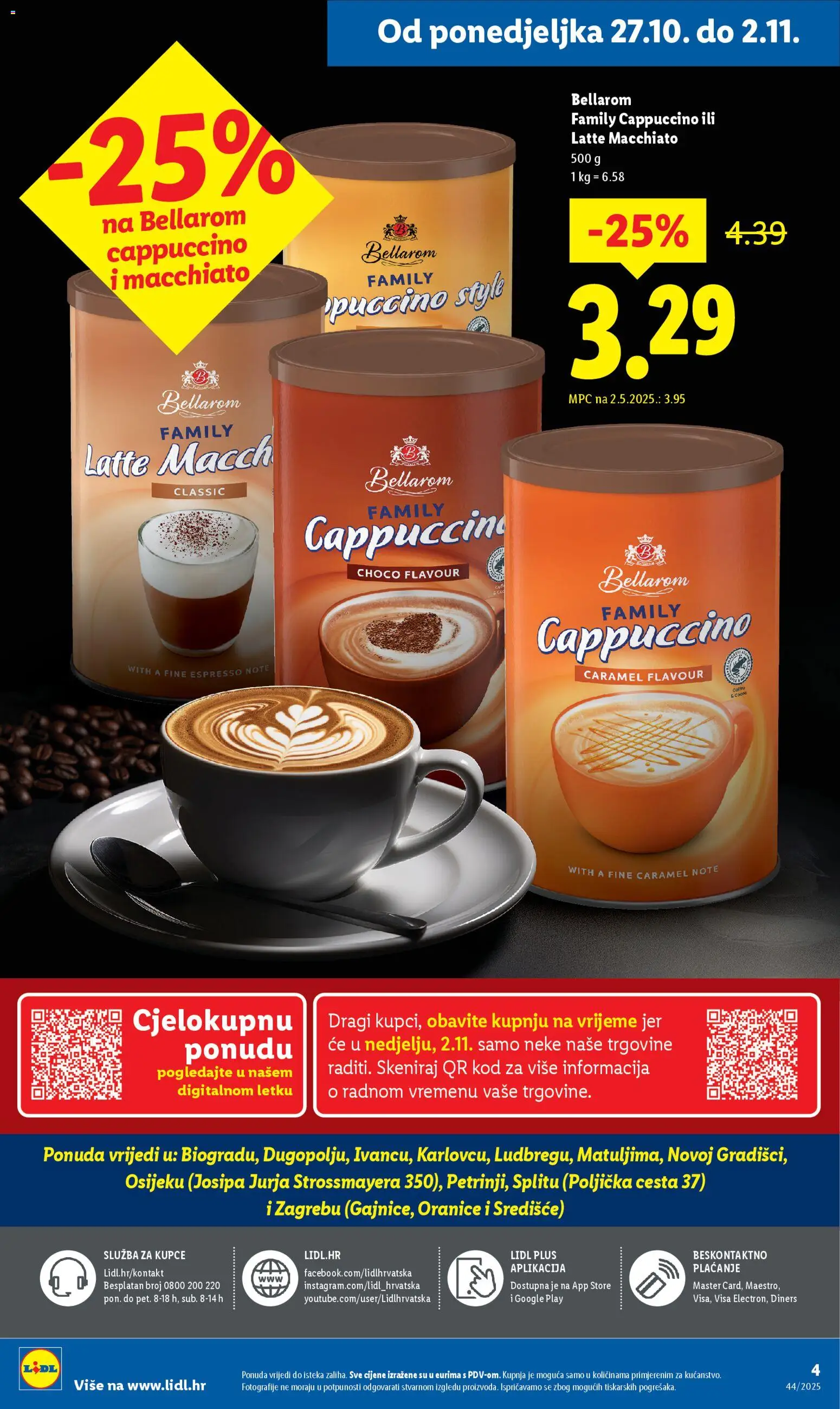 Lidl katalog | vrijedi od 27.10.2025 | Stranica: 4 | Proizvodi: Cappuccino