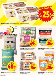 ICA Supermarket reklamblad aktuell från 30.06.2025 | Sida: 2 | Produkter: Galler, Chips, Rostad lök, Potatis