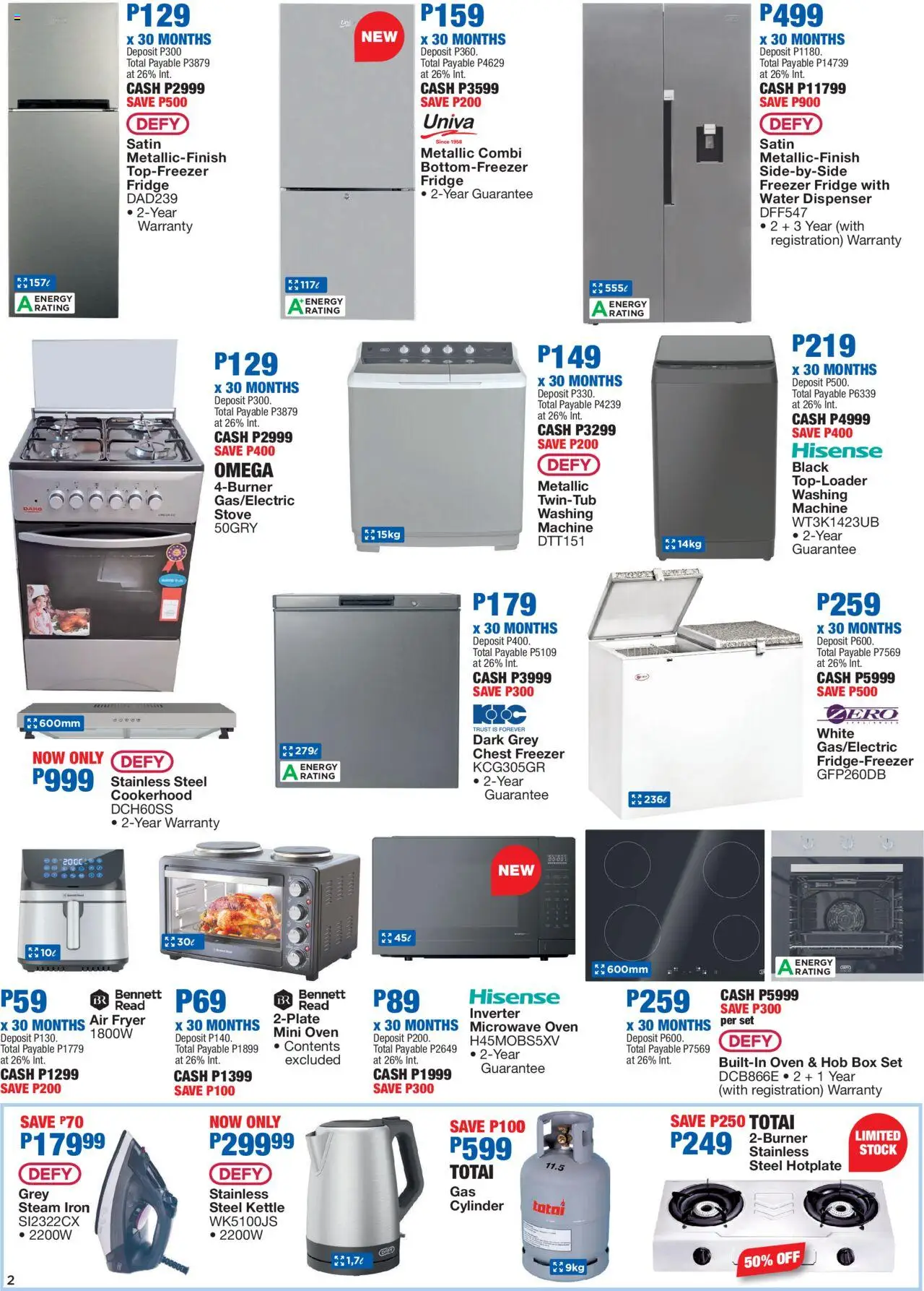 OK Furniture - Botswana Lowest Prices Specials │ valid from 20.08.2025 | Page: 2 | Products: Freezer, Iron, Microwave, Stock