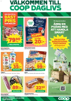Coop Daglivs - erbjudanden - Förhandsvisning av reklamblad från butik Coop Daglivs aktuell från 02.02.2026