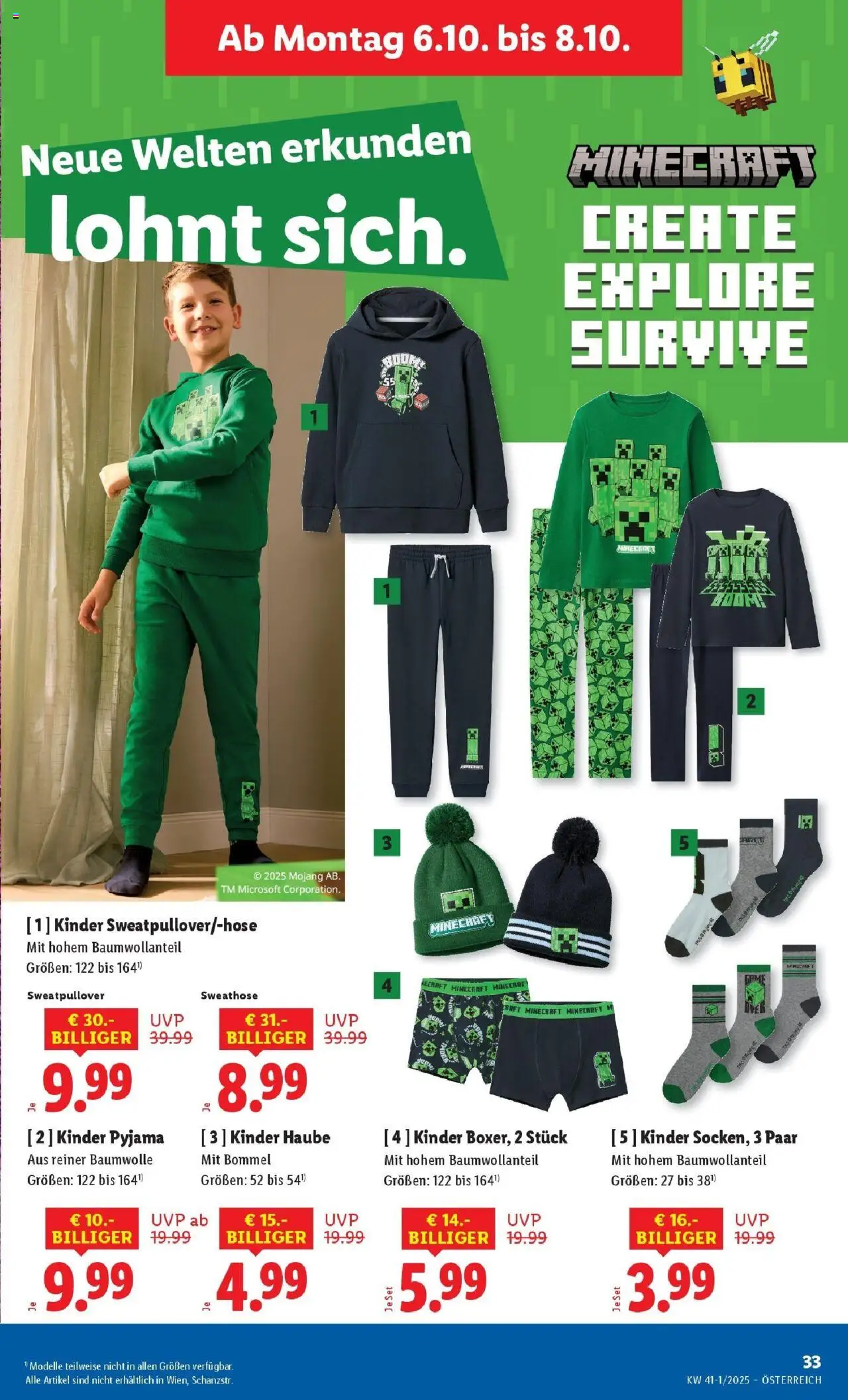Lidl Flugblatt - Wien, Langenzersdorf, Zwettl gültig ab 02.10.2025 | Seite: 35 | Produkte: Pyjama