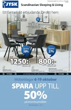 JYSK - erbjudanden - Förhandsvisning av reklamblad från butik JYSK aktuell från 06.10.2025