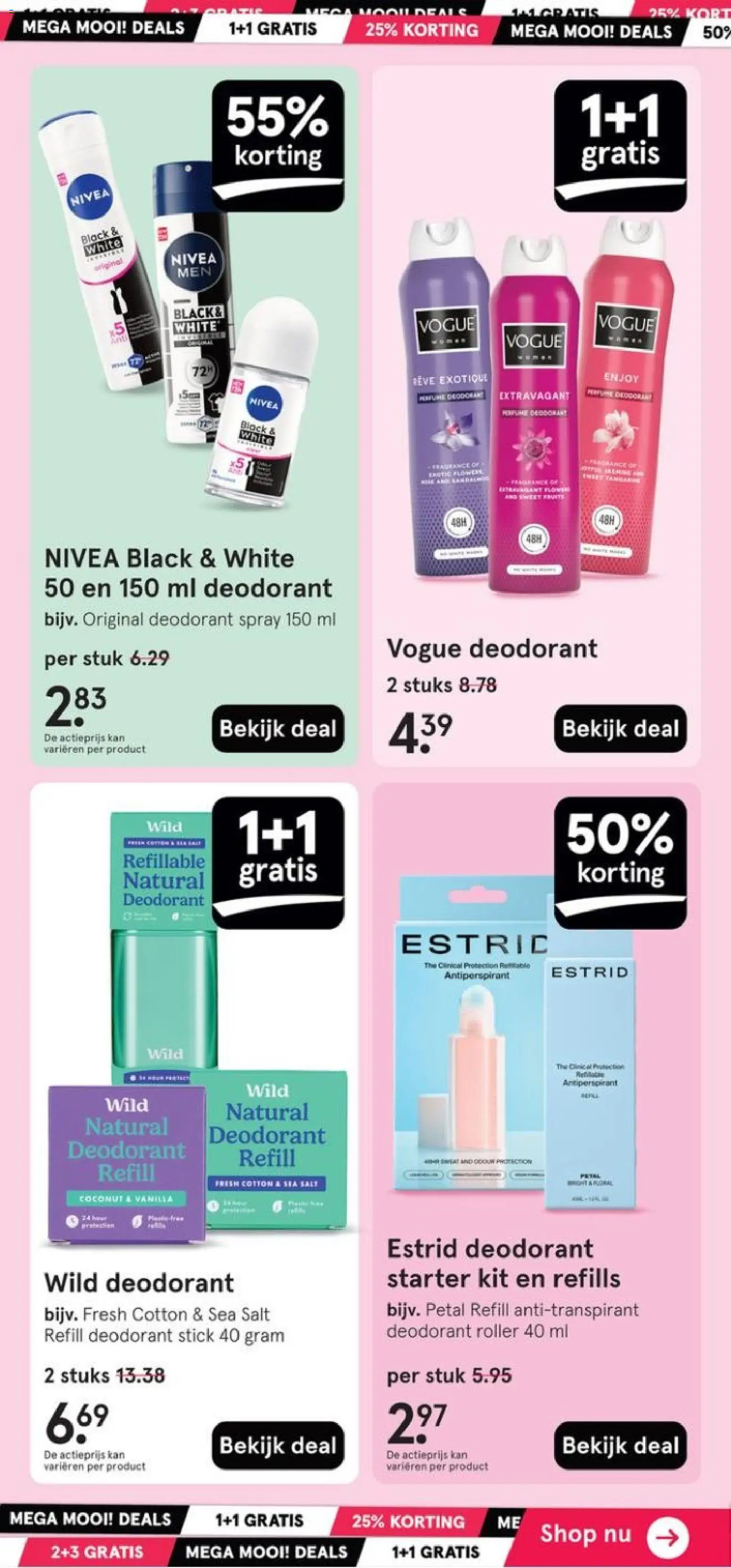 {H1} | Pagina: 32 | Producten: Deodorant, Antitranspirant, Kan