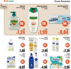Volantino Famila del 03.07.2025 | Pagina: 16 | Prodotti: Crema, Carta igienica, Detergente intimo, Pasta