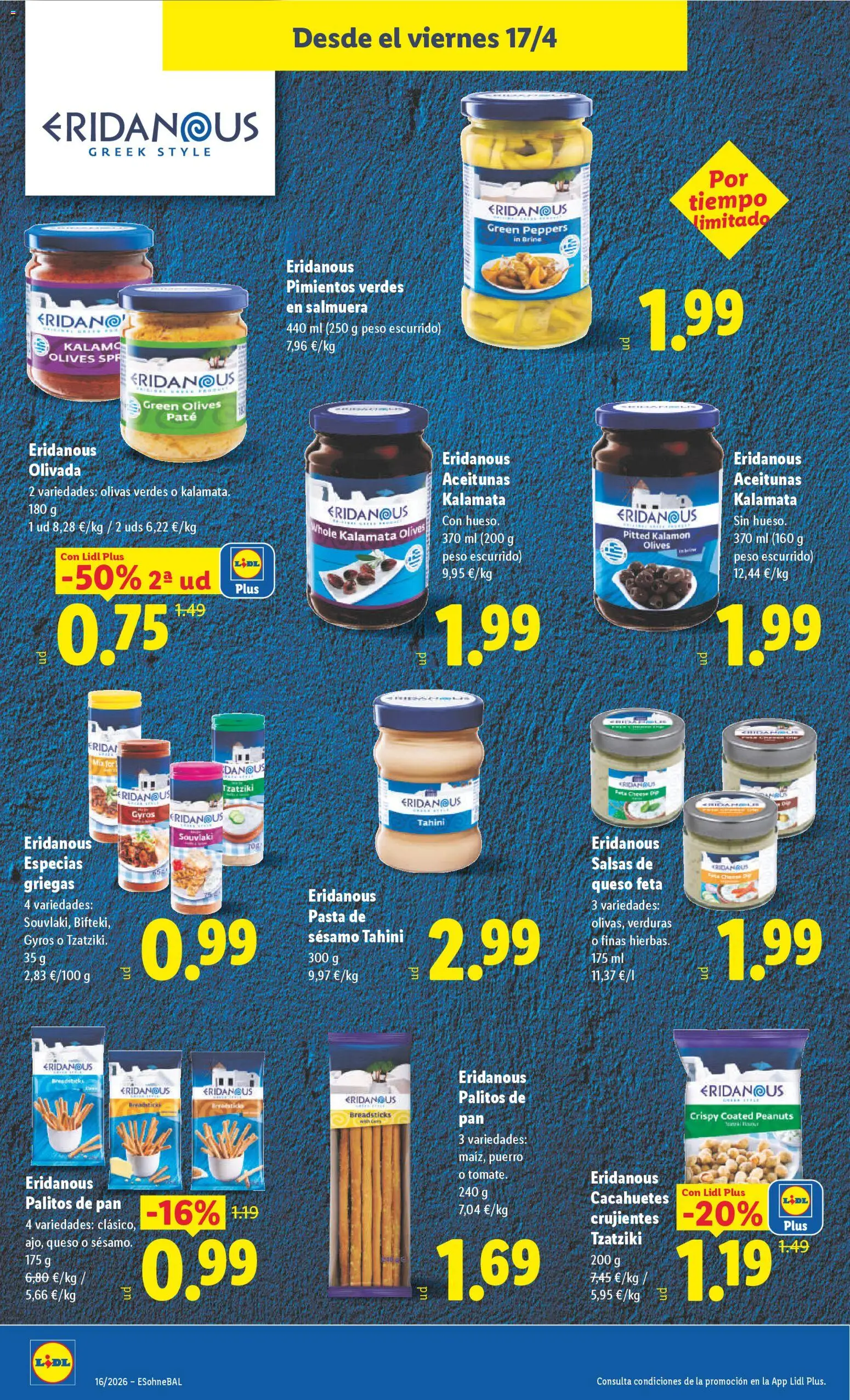 Lidl folleto │ válido desde el 13.04.2026 | Página: 44 | Productos: Pan, Paté, Pasta, Σόδα