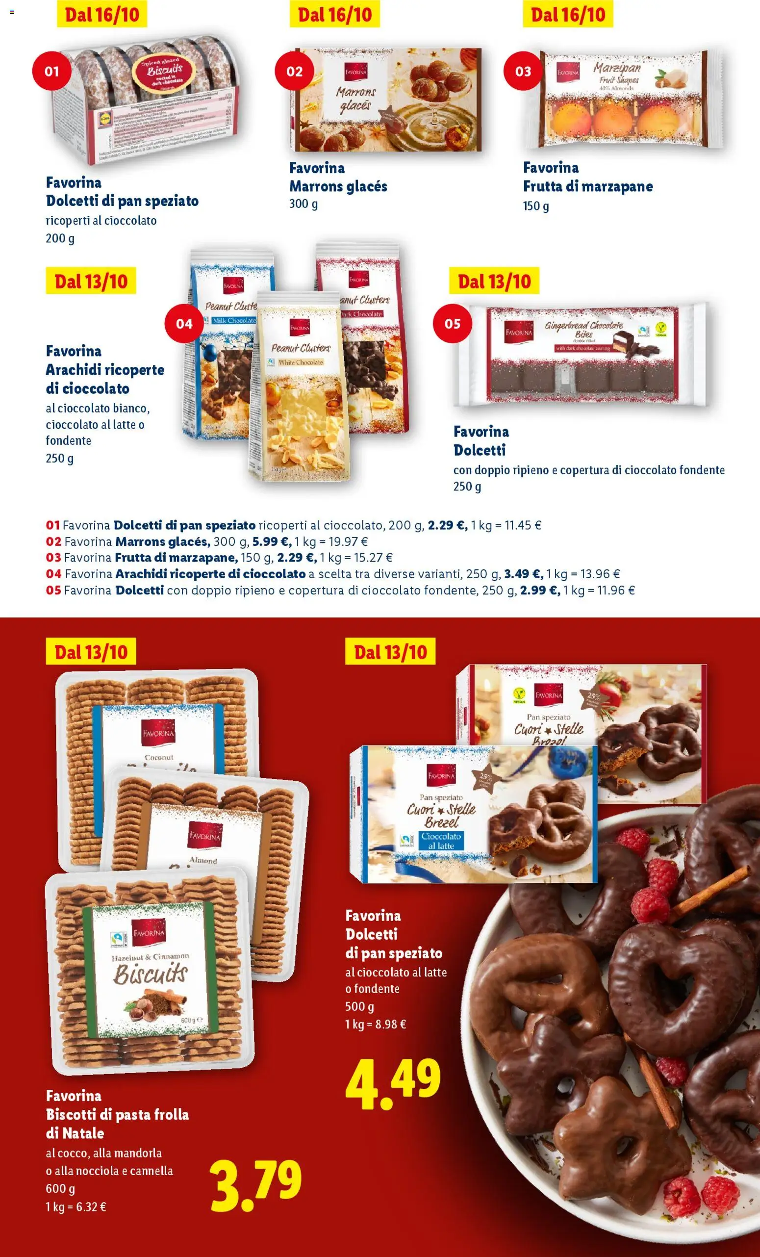 Volantino Lidl del 24.10.2025 | Pagina: 47 | Prodotti: Biscotti, Latte, Pasta, Arachidi