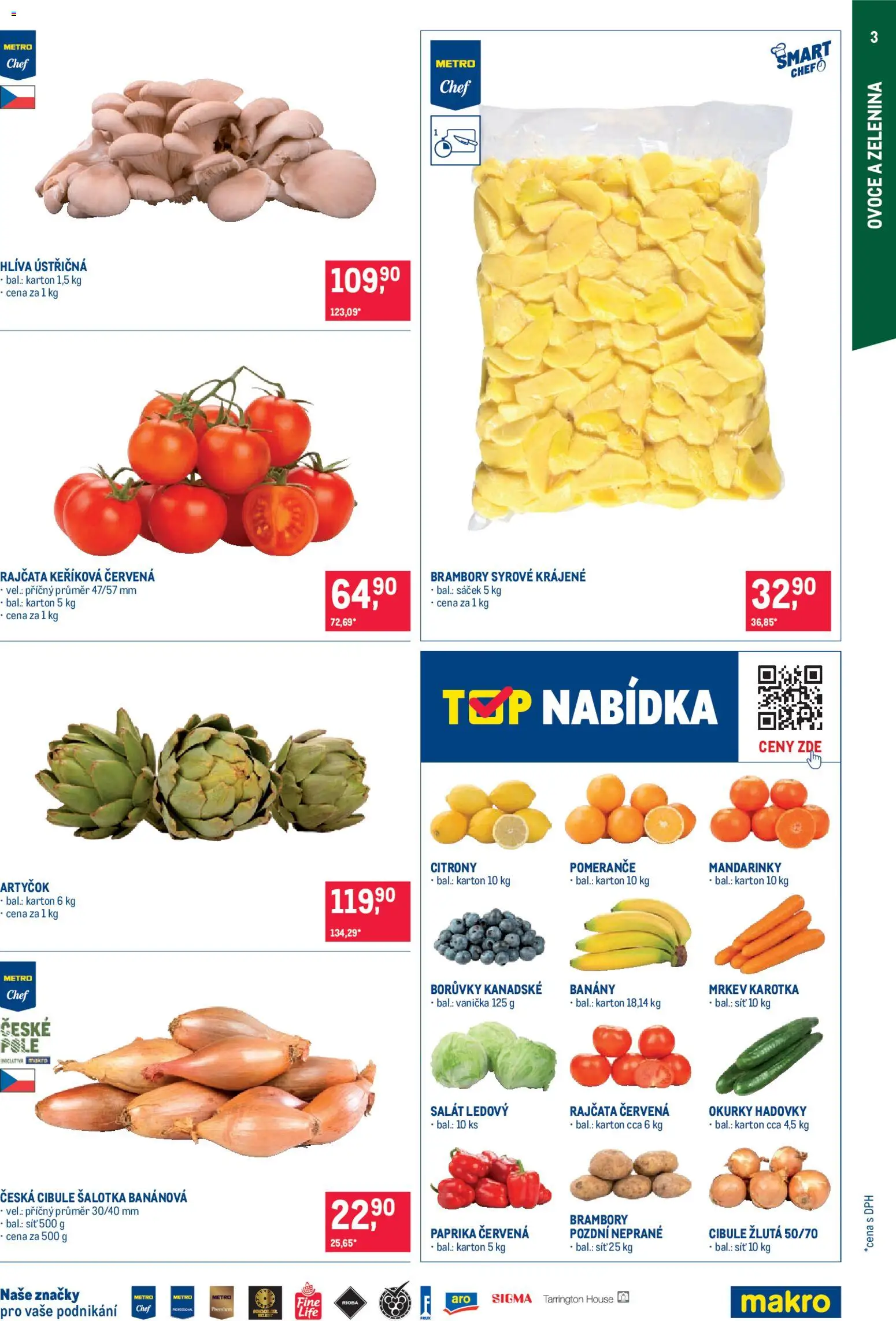 Makro leták - Gastronomie od 25.02.2026 | Strana: 3 | Produkty: Šalotka, Zelenina, Citróny, Paprika červená