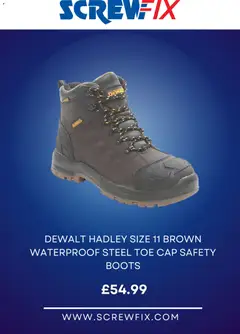 Preview of Screwfix - Offers valid from 24.01.2026 | Page: 5 | Products: Boots, Cap