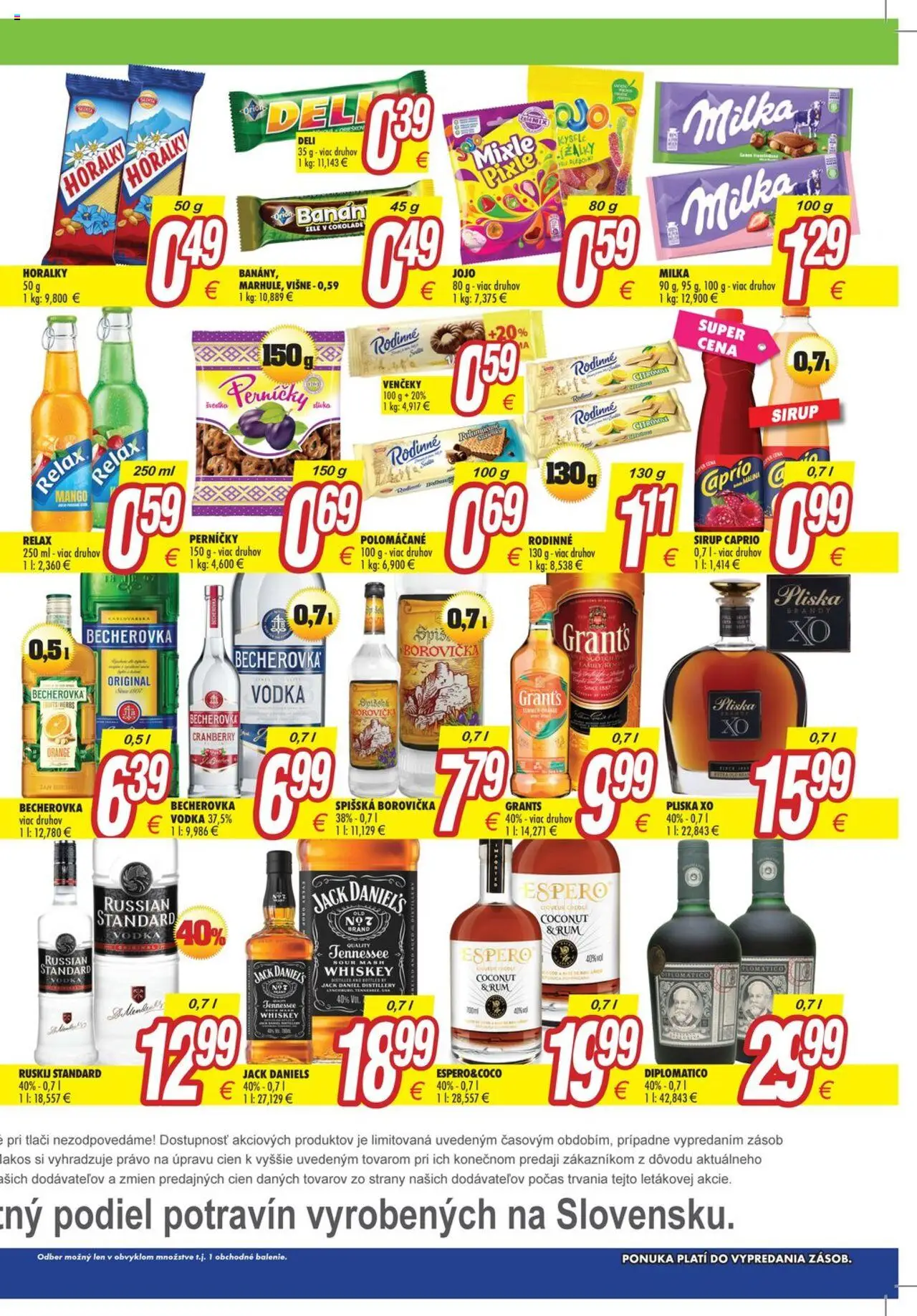 Makos leták │ platný od 18.08.2025 | Strana: 4 | Produkty: Milka, Rum, Višne, Horálky