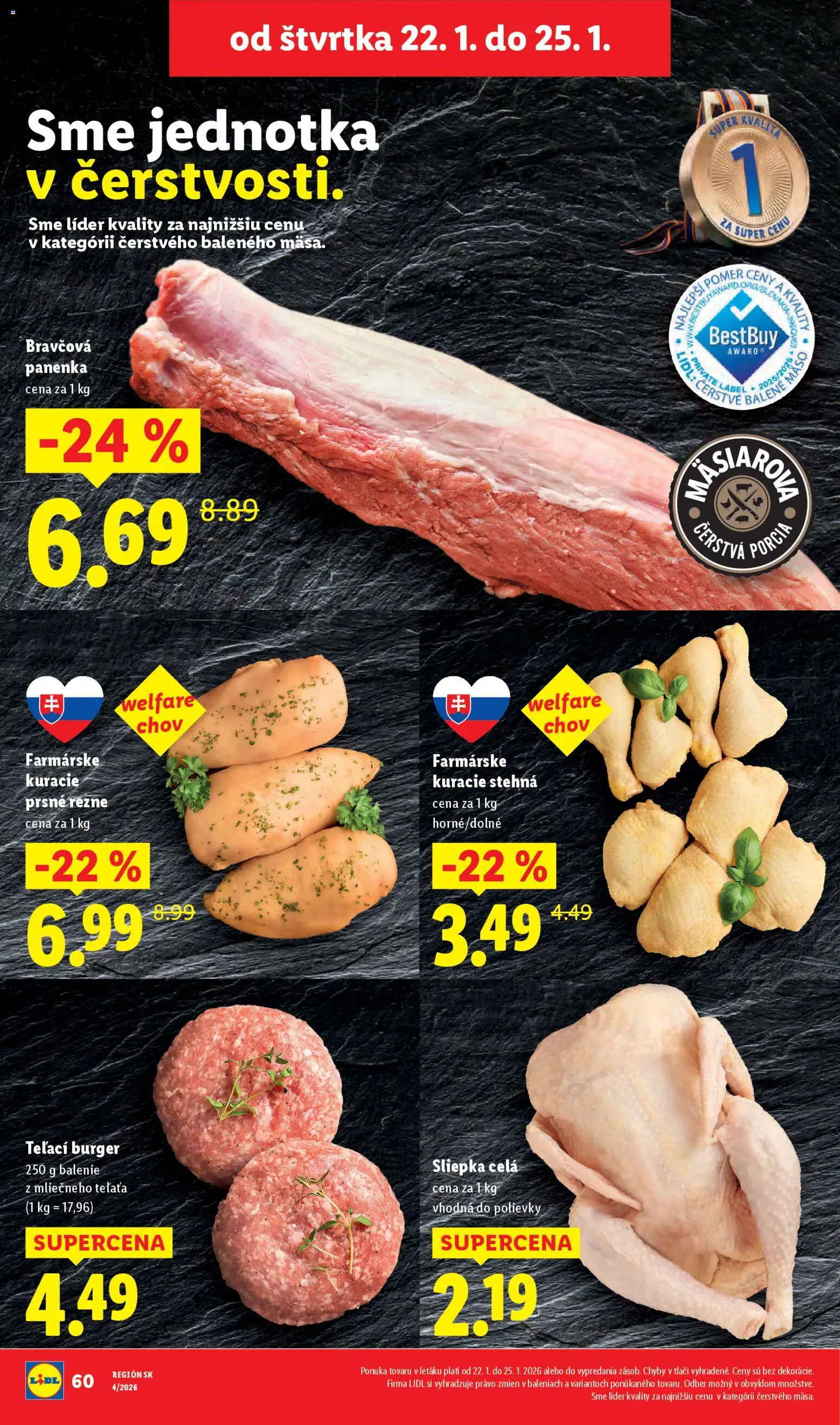 Nové Lidl akcie – leták je platný od 19.01.2026 | Strana: 68 | Produkty: Bravčová panenka, Kuracie stehná