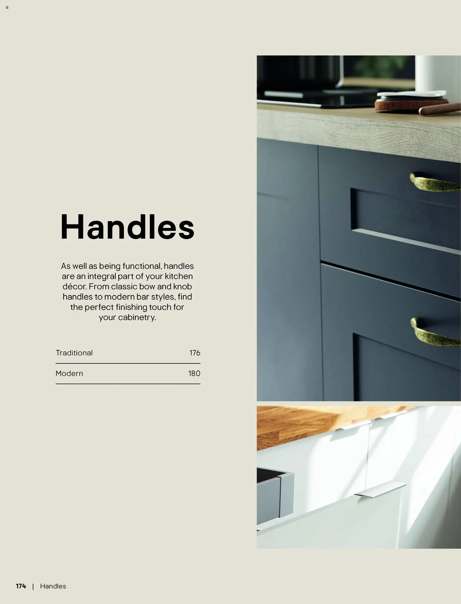 {H1} | Page: 174 | Products: Kitchen, Handles, Knob