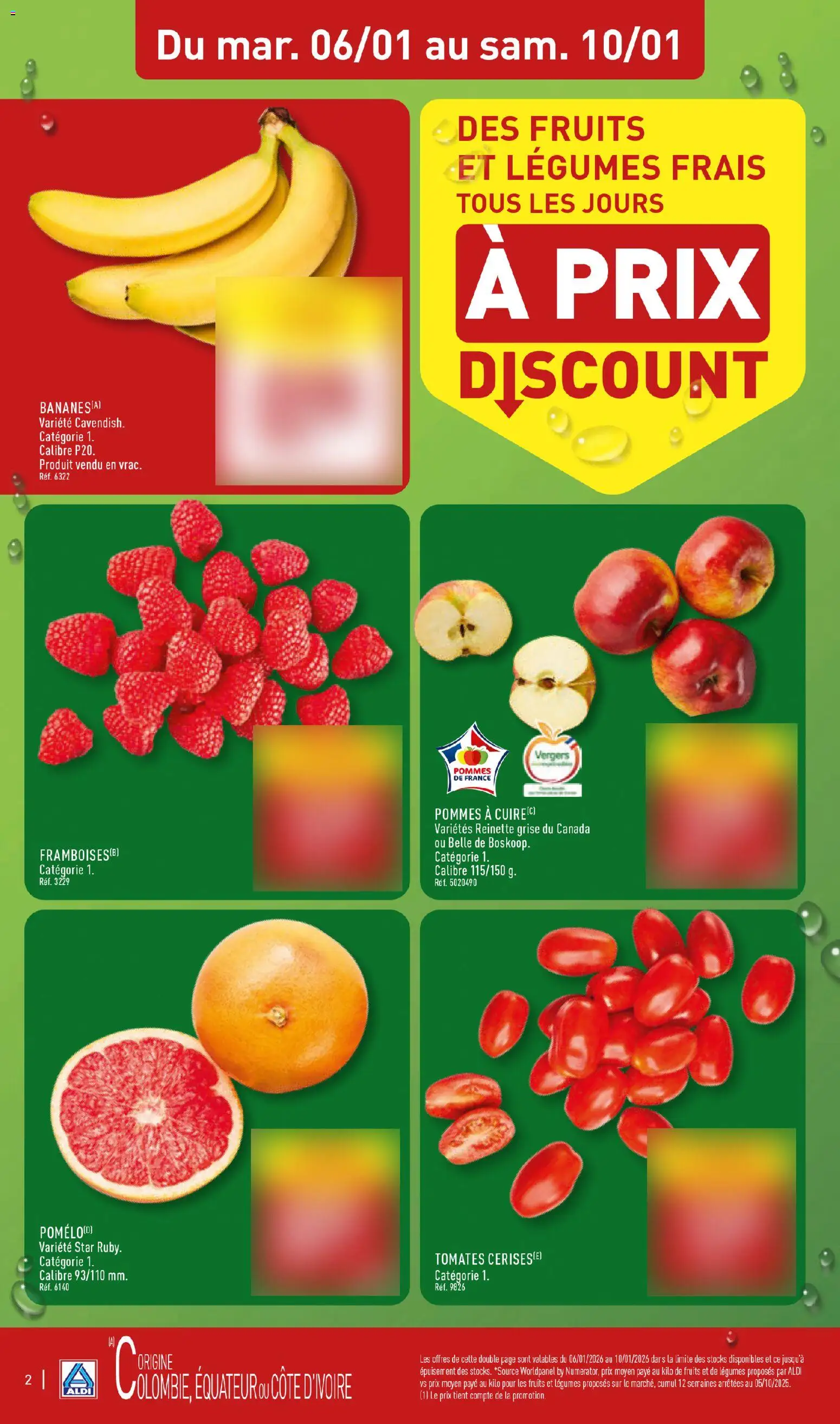 {H1} | Page: 4 | Produits: Pommes, Tomates