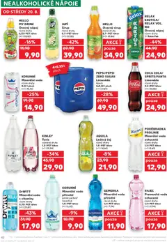 AQUILA Ledový čaj, Ledový čaj různé druhy 1,5 I PET láhev od 20.08.2025 | Strana: 42