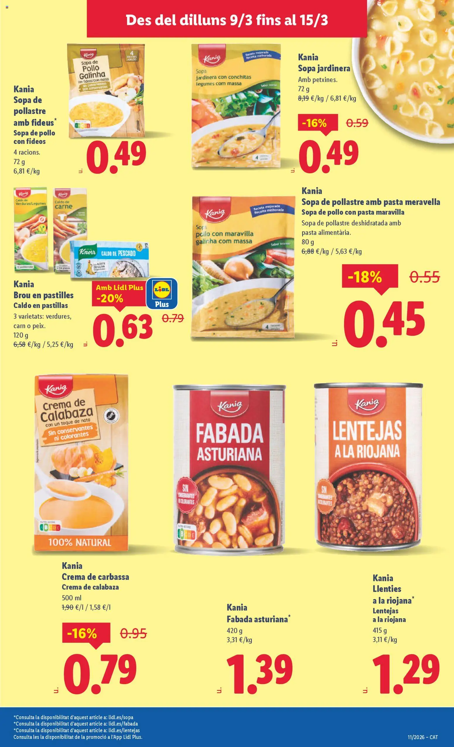 Lidl folleto │ válido desde el 09.03.2026 | Página: 19 | Productos: Πράσινο τσάι, Pescado, Fideos, Crema