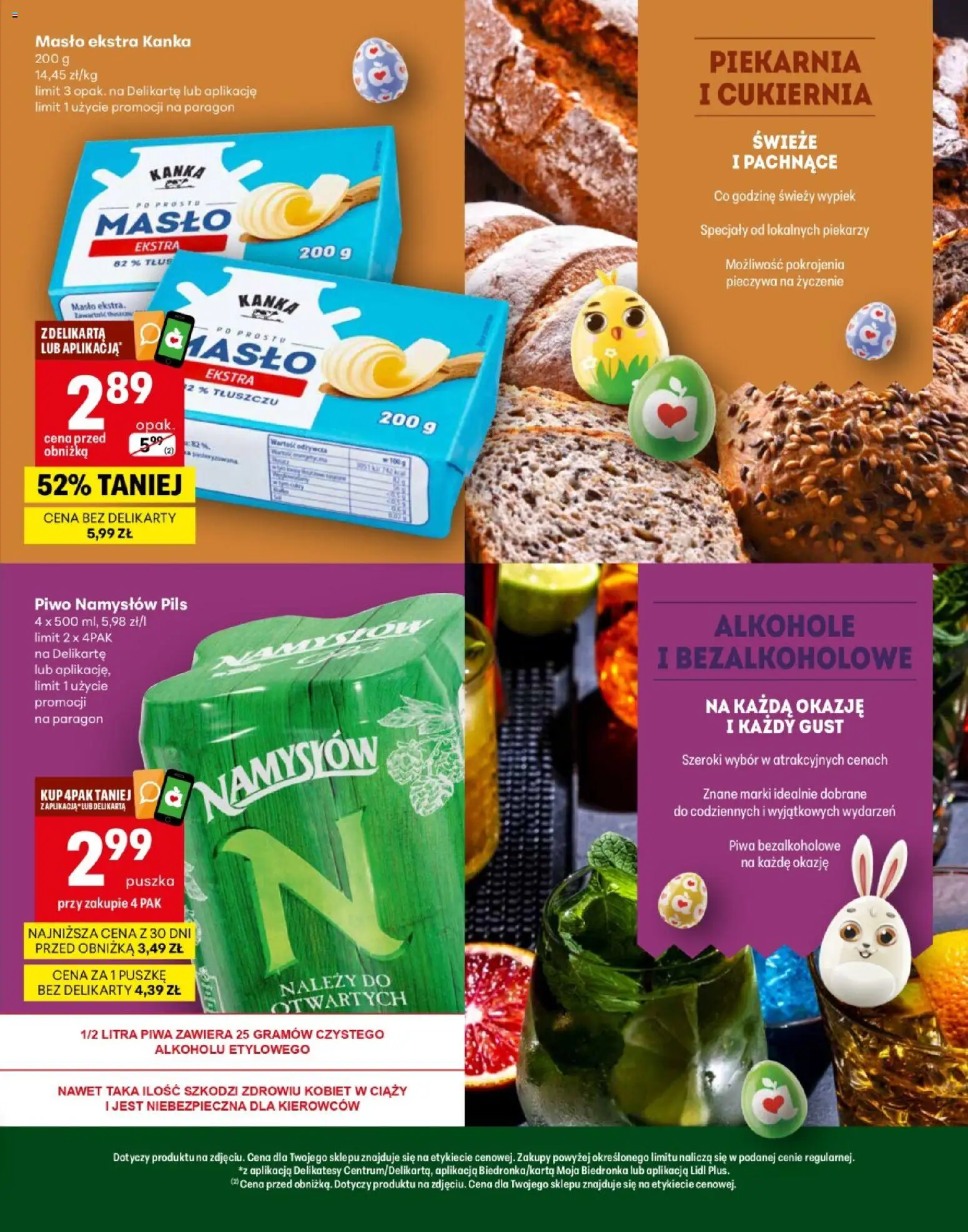 Delikatesy Centrum gazetka - Szydłowiec Otwarcie od 19.03.2026 | Strona: 3 | Produkty: Piekarnia, Delikatesy, Masło, Piwo Namysłów