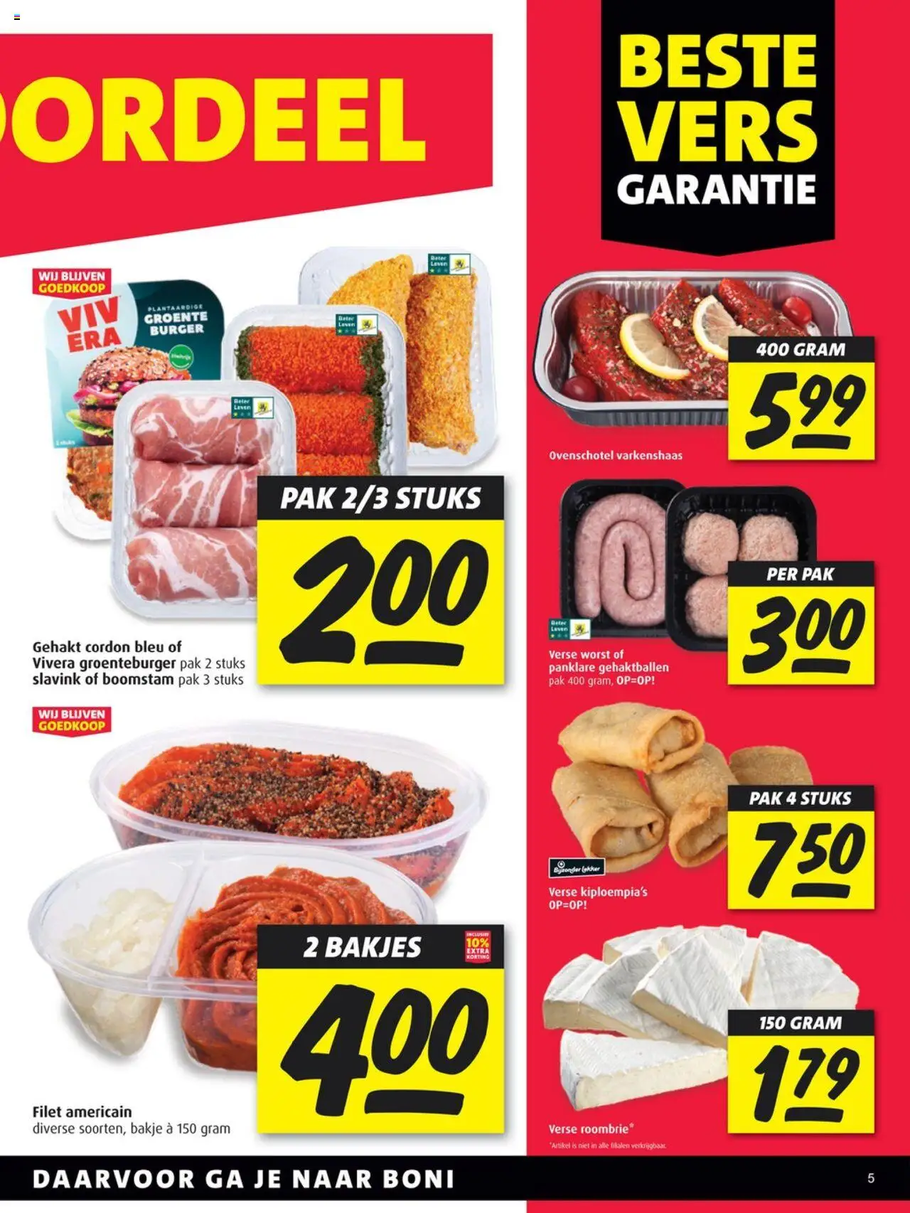  | Pagina: 5 | Producten: Gehakt, Worst