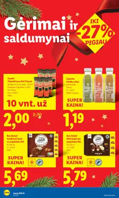 LIDL leidinys galioja nuo 11.12.2025 | Puslapis: 44 | Prekių: Ledai, Tirpioji kava, Kava, Sultys
