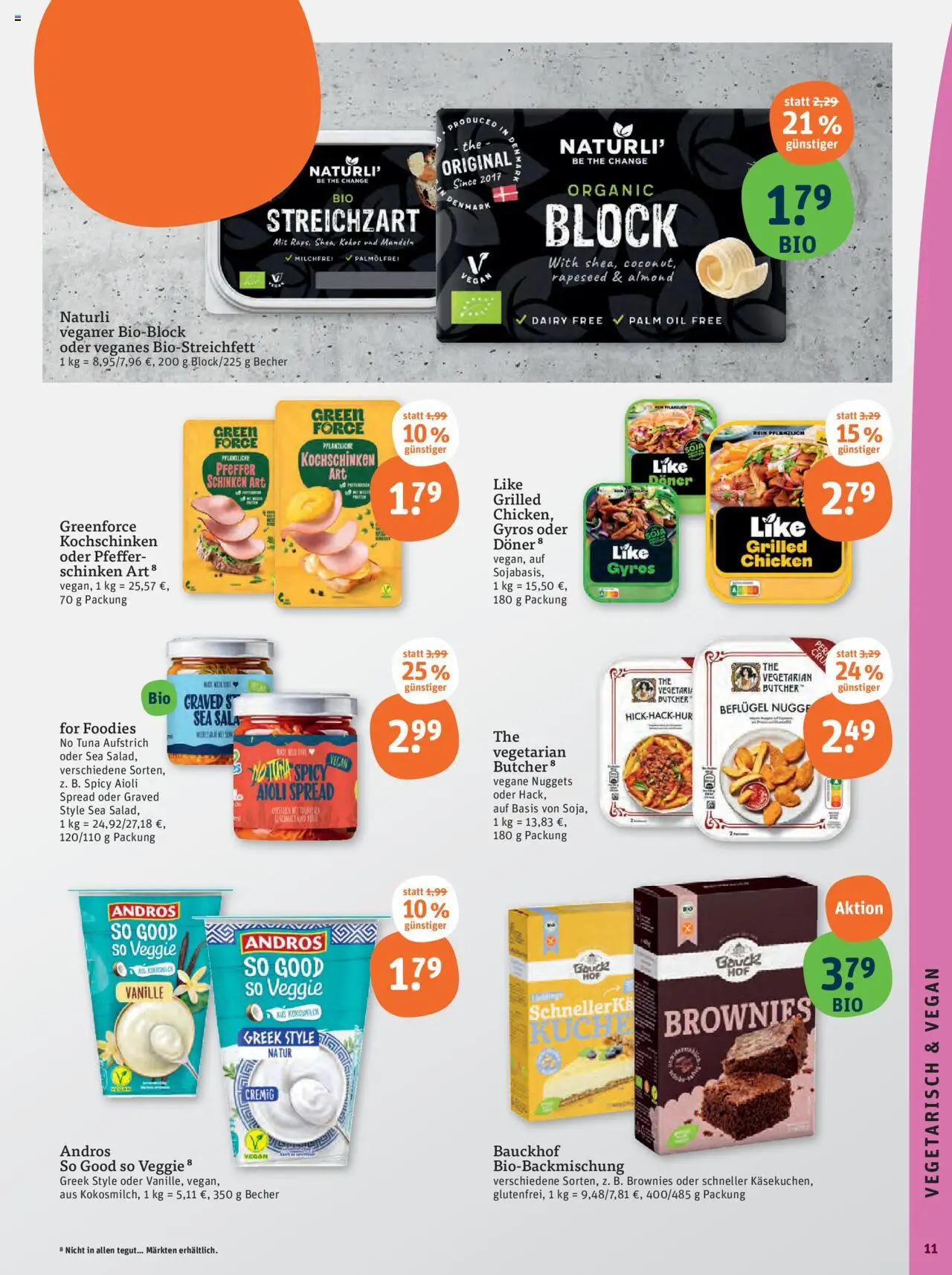 Tegut Prospekt – gültig ab 06.10.2025 | Seite: 13 | Produkte: Küche, Mandeln, Gyros, Schinken