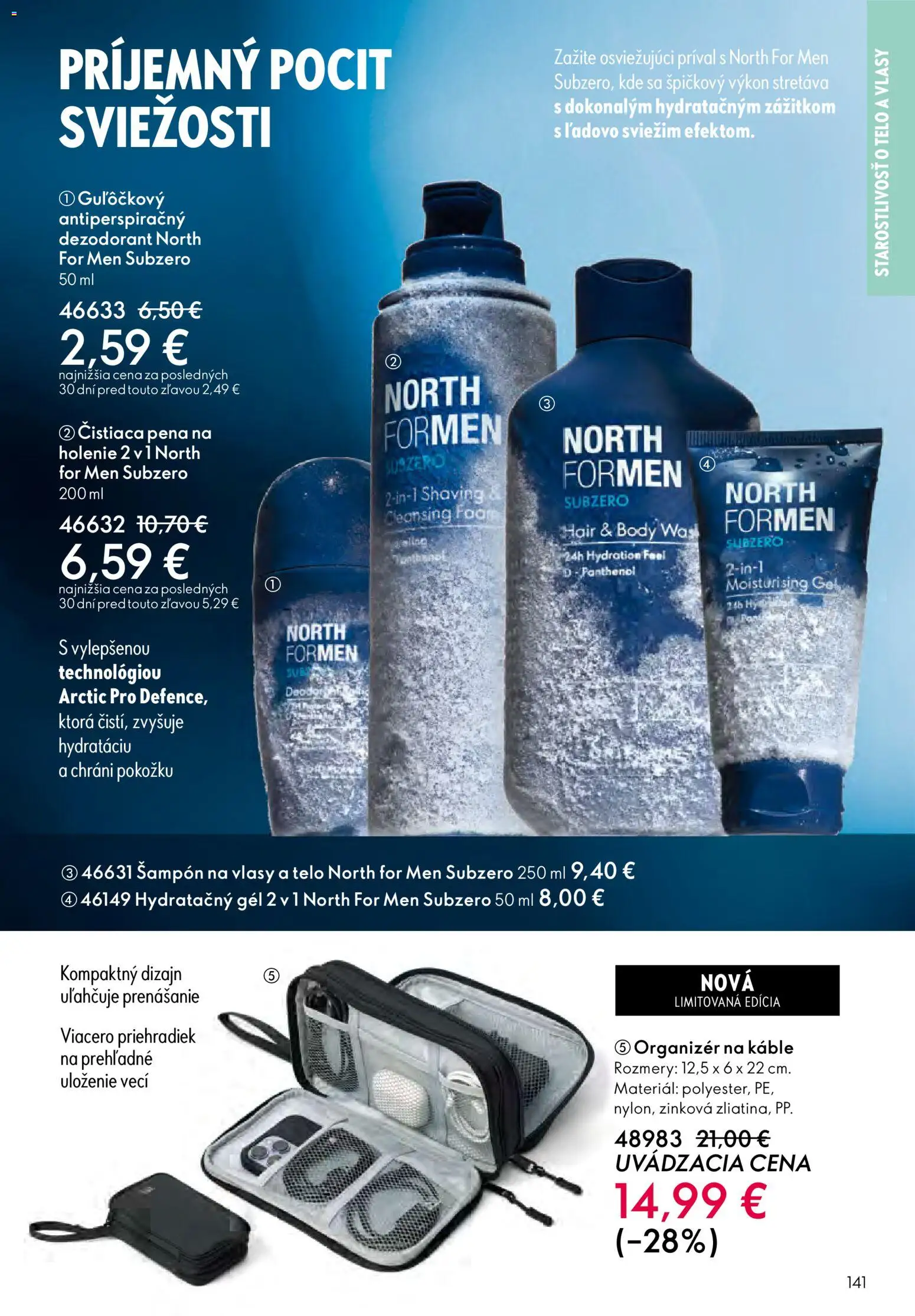 Nové Oriflame akcie – leták je platný od 24.12.2025 | Strana: 141 | Produkty: Organizér, Šampón, Dezodorant