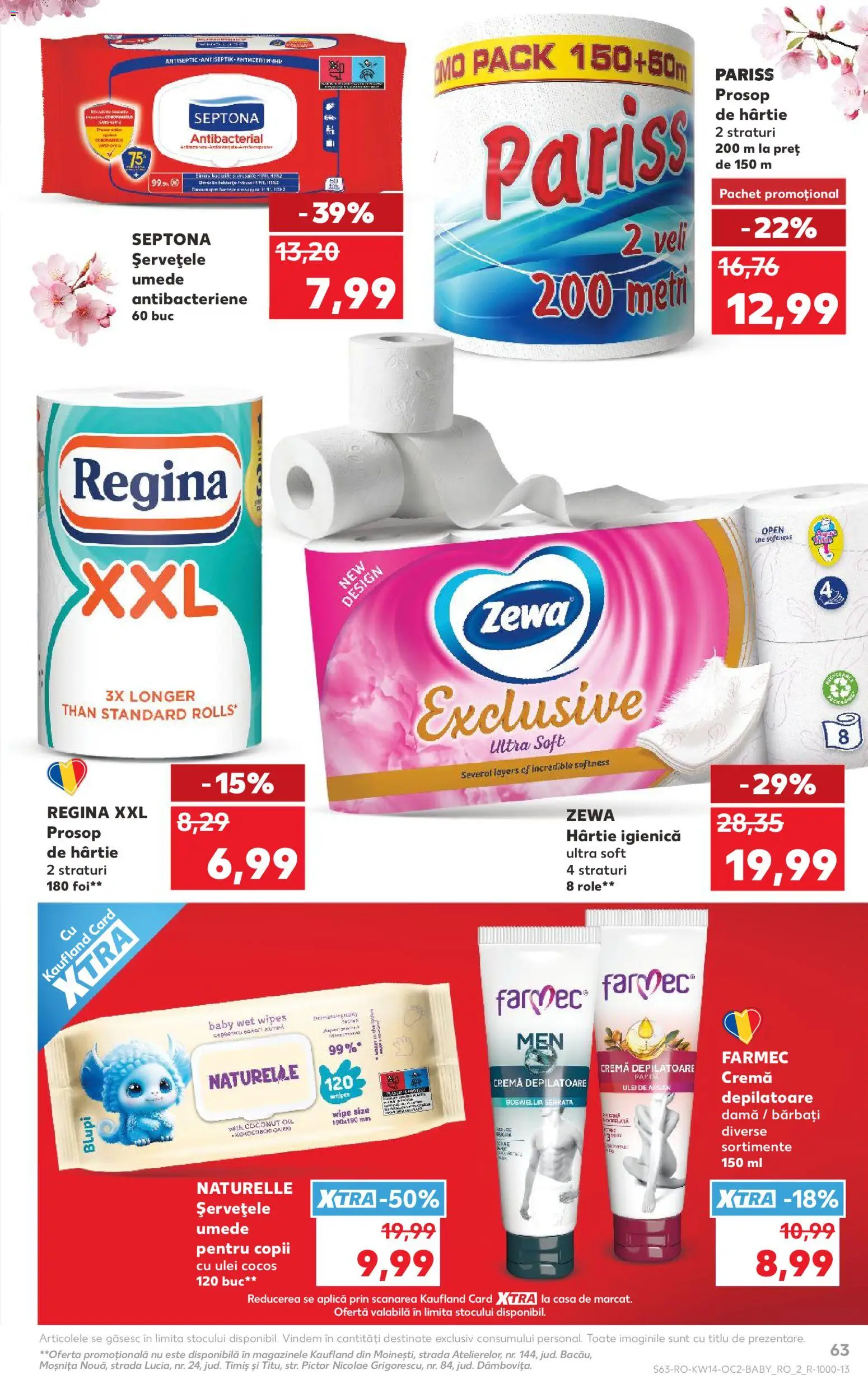 Noul catalog Kaufland – valabil de la 01.04.2026 | Pagină: 63 | Produse: Role, Cremă, Ulei, Cremă depilatoare