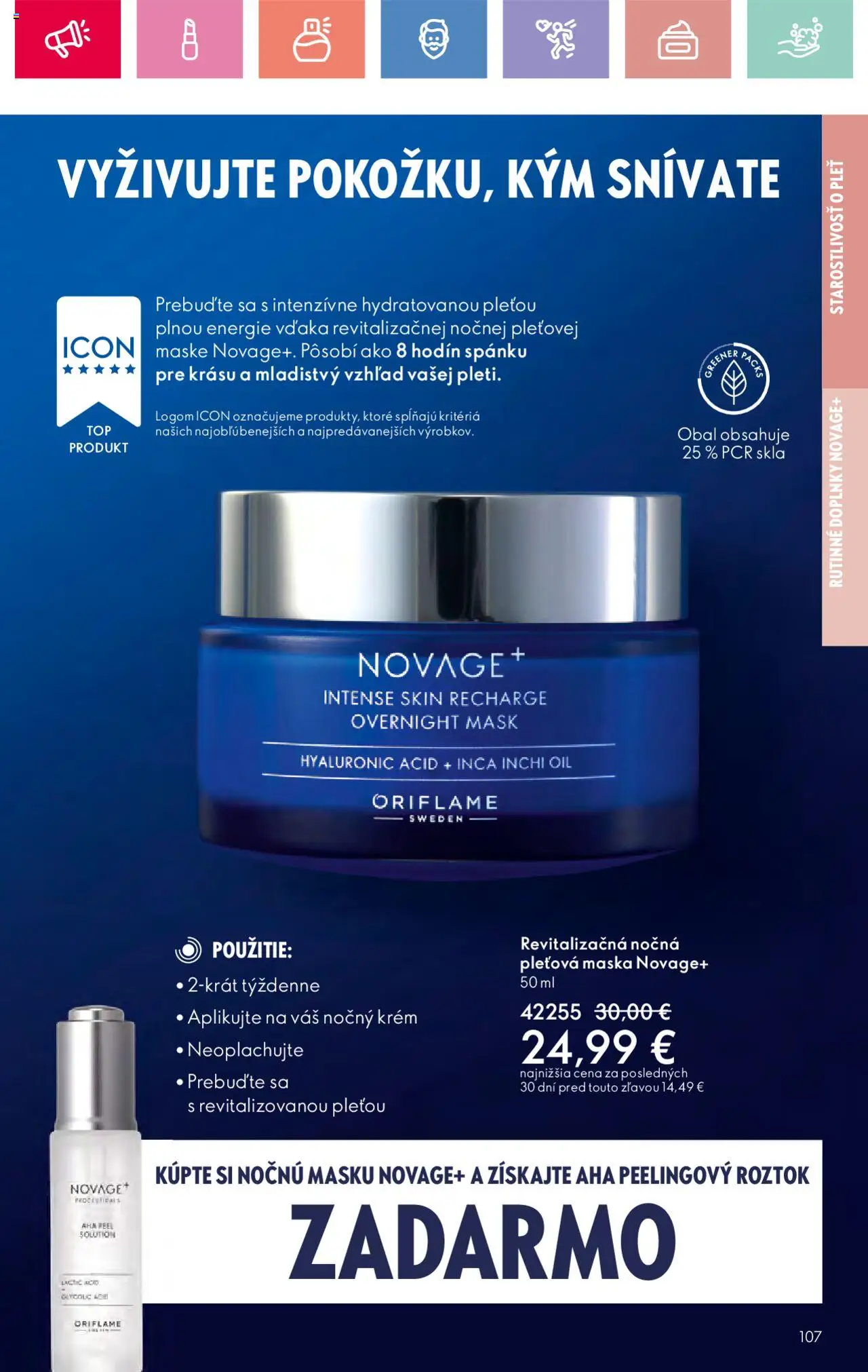 Katalóg Oriflame 9 2025 │ platný od 15.06.2025 | Strana: 107 | Produkty: Maska, Krém