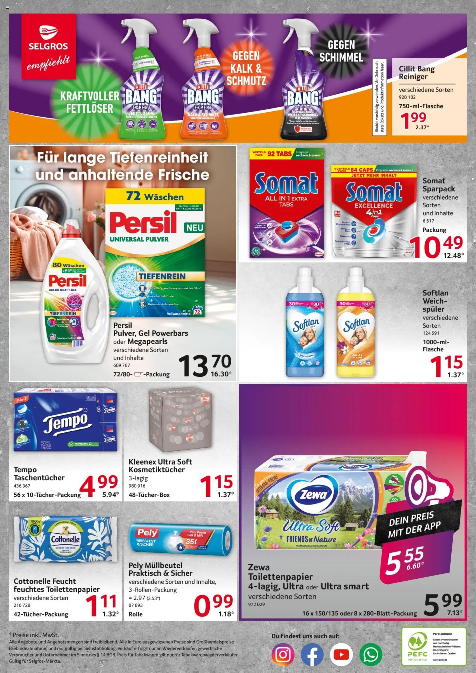 Selgros Prospekt 	 – gültig ab 02.04.2026 | Seite: 12 | Produkte: Bad, Zewa, Tempo, Persil