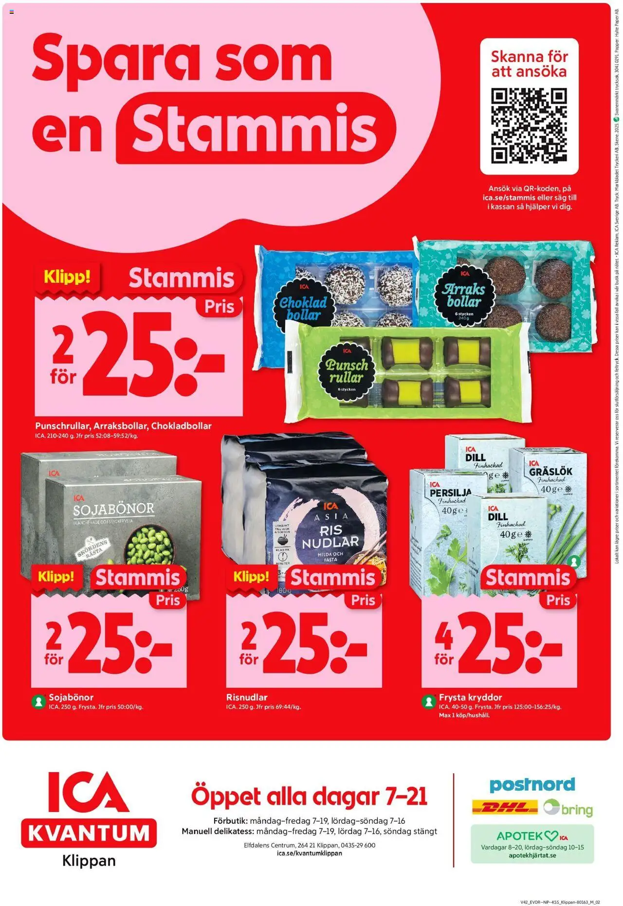 ICA Kvantum reklamblad aktuell från 13.10.2025 | Sida: 12 | Produkter: Såg, Gräslök, Papper, Persilja