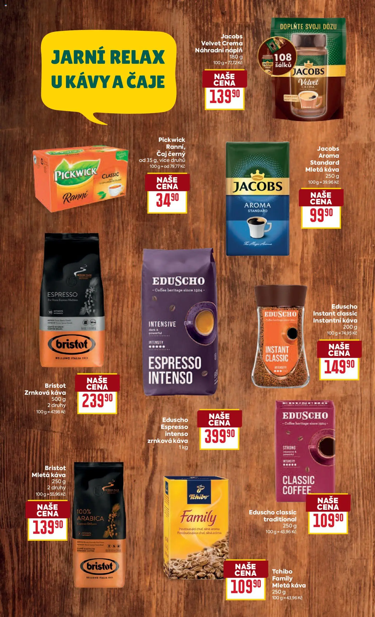 Billa Velký leták od 22.04.2026 | Strana: 20 | Produkty: Káva, Tchibo, Zrnková káva, Mletá káva