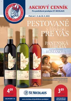 St. Nicolaus leták - náhľad platný od 01.09.2025